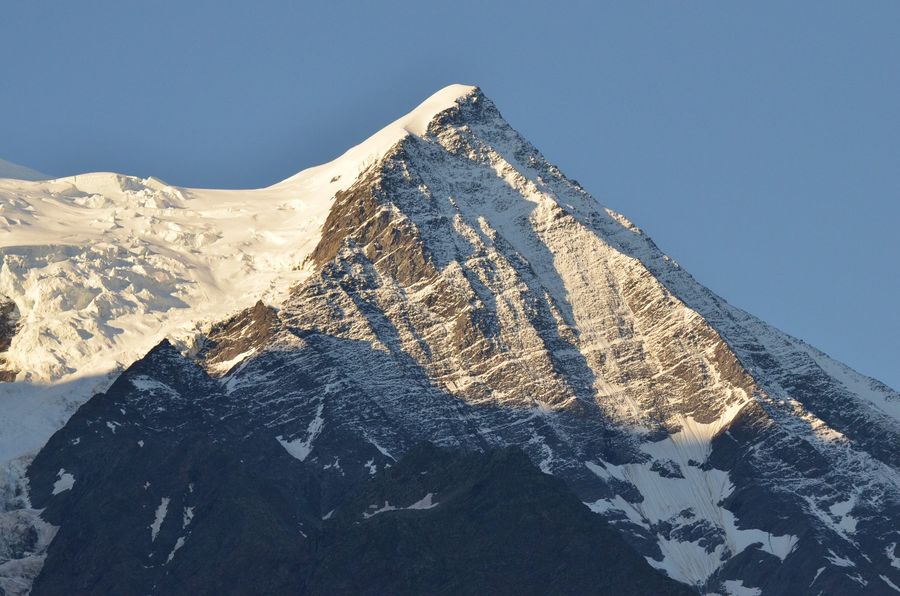 First light on an alpine summit